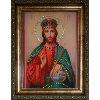 Икона Swarovski " Христос Вседержитель"