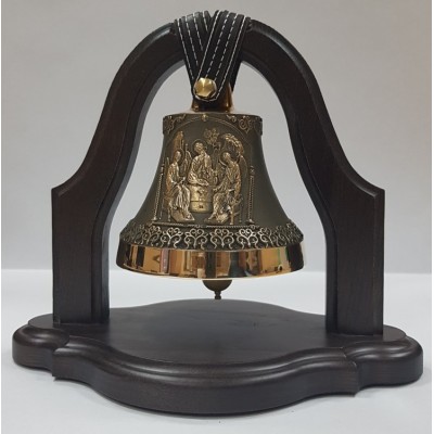 Колокол бронзовый на подставке "Святая Троица" d12 см, 1 кг