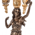 Канделябр в древнеримском стиле Veronese "Девушка" (bronze/gold)