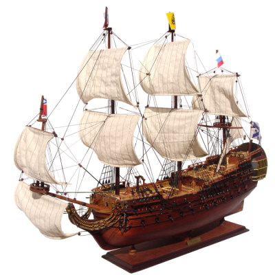 Модель российского линейного корабля "Полтава" 1783г.