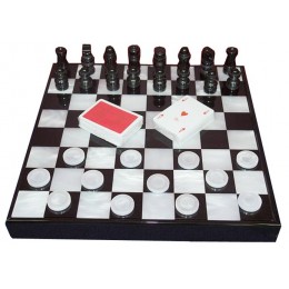 Набор шахматы, шашки, карты Renzo Romagnoli "Sempione Grande"