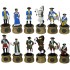 Шахматы исторические эксклюзивные "Полтавское сражение" с покрашенными фигурами из цинкового сплава