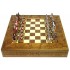 Шахматы исторические эксклюзивные "Ледовое побоище" с покрашенными фигурами из цинкового сплава