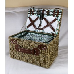 Набор для пикника в плетеной корзине "Отдых"