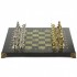 Подарочные шахматы "Олимпийские игры" 32х32 см змеевик
