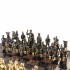 Подарочные шахматы из бронзы и камня "Римские войны" 44х44 см