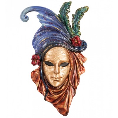 Венецианская маска Veronese "Маки" (разноцветная) WS-333
