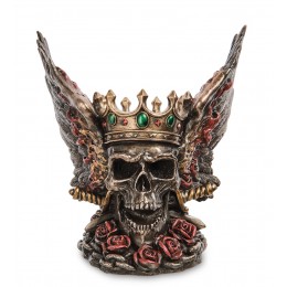 Статуэтка Крылатый череп в короне WS-1067