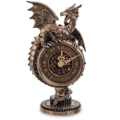 Часы настольные в стиле Стимпанк Дракон WS-1071