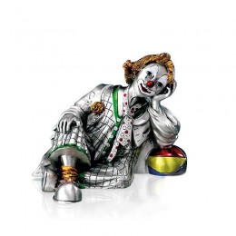 Подарочная Статуэтка Mida Argenti "Клоун сидящий с мячом" h12 см.