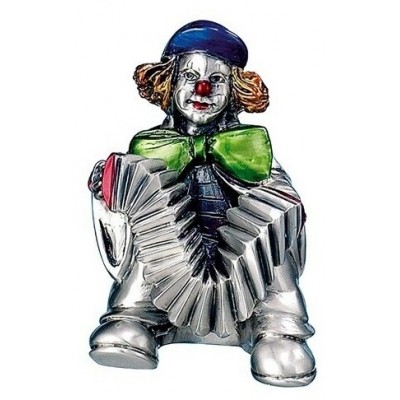 Подарочная Статуэтка с серебрением Mida "Клоун с аккордеоном"