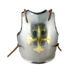 Кираса "Средневековая" с защитой спины и крестом