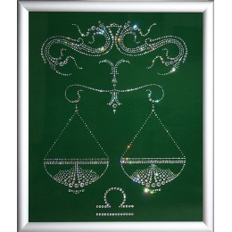 Картина с кристалами Сваровски "Знак зод. Весы"