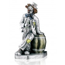 Статуэтка с серебрением Mida 120233 "Клоун-Пьяница", выс.22см