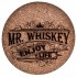 Набор из 2х бокалов для виски Квадро с накладкой "Телец", упаковка Mr Whiskey, ложемент коричневый атлас