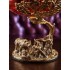 Набор из 2-х бокалов для коньяка 420 мл "Охота на Кабана+Охота на Медведя" (новые), упаковка деревянная шкатулка, ложемент коричневый шелк