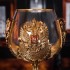 Набор "Державный" 2 бокала для коньяка Москва и Россия и 6 лафитников Двуглавый орел в деревянной шкатулке