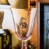 Набор из 2-х бокалов для вина и шампанского с накладкой "Скорпион" в деревянной шкатулке