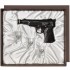 Набор штоф-Пистолет и 3 рюмки Герб "Настоящий мужчина" в подарочной коробке