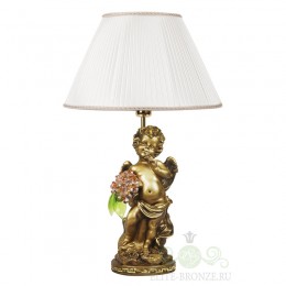 Декоративная лампа "Ангел c розовыми цветами"