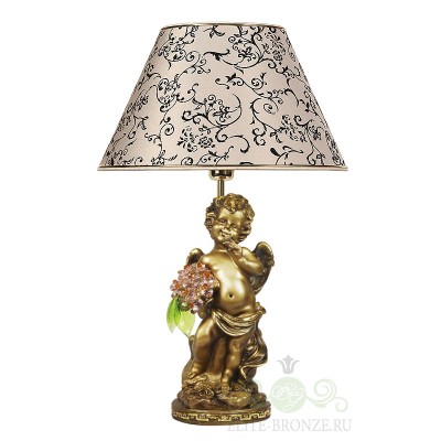 Оригинальный светильник "Ангел с розовыми цветами"