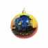 Набор новогодних шариков с кристаллами Swarovski "В предвкушении праздника", d. 10см