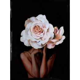 Картина Сваровски "Девушка с розой"