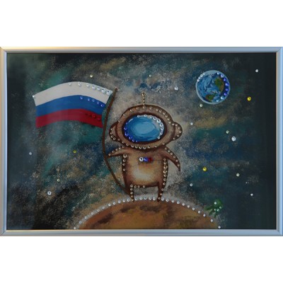Картина Swarovski " Космонавт"