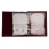 Родословная книга "Элитная" экокожа с латунными накладками и центровиком (в деревянном ларце)