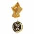 Набор юбилейный(эконом)"РК Вишневая в с подстаканником(латунь) и медалью 55 лет"в среднем футляре с накладкой.
