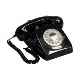 Телефон дисковый в стиле ретро GPO 746 Rotary Black