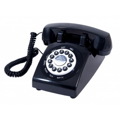 Телефон в стиле ретро Classic Phone Black