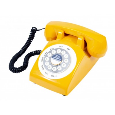 Телефон в стиле ретро Classic Phone Yellow