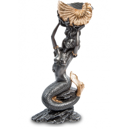 Подсвечник "Русалочка" (black/gold)