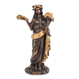 Статуэтка Veronese "Деметра - Богиня плодородия" (bronze/gold)