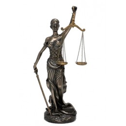 Бронзовая статуэтка "Фемида-Богиня правосудия"