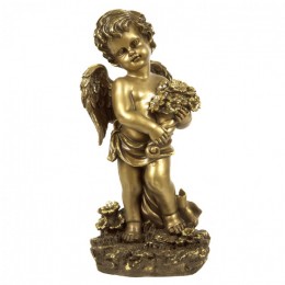Декоративная статуэтка "Ангел с букетом", выс.42см