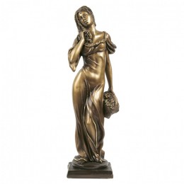 Декоративная статуэтка "Дама с корзиной", выс.47см