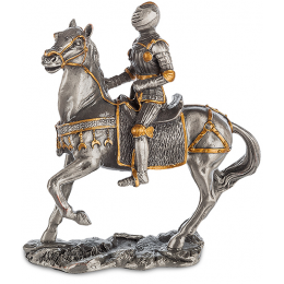 Фигурка Veronese "Средневековый воин на коне" (олово)