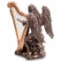Статуэтка Veronese "Ангел, играющий на арфе" (bronze/gold)