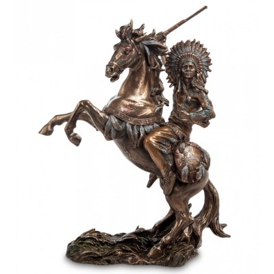 Статуэтка Veronese "Индеец на коне" (bronze)