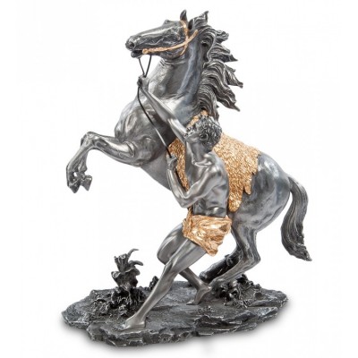 Статуэтка Veronese "Конь Марли (скульптура Гийом Кусту)" black/gold