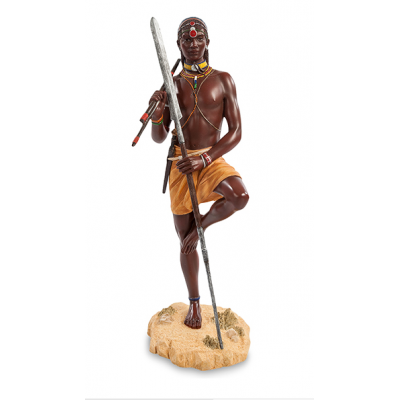 Статуэтка Veronese "Воин племени Масаи" (color)