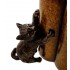 Статуэтка Veronese "Кошка с котенком - воспитание" (bronze)