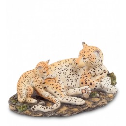 Статуэтка Veronese "Леопард с детенышем"