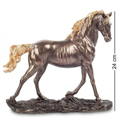 Статуэтка Veronese "Статный жеребец" (bronze/gold)