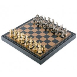 Шахматы-шашки «Ландскнехты» бронза, олово