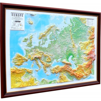 Объемная карта-панорама Европы 1200Х900Х80мм