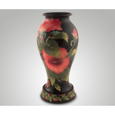 Декоративная керамическая ваза для цветов "Хибискус" выс.40см