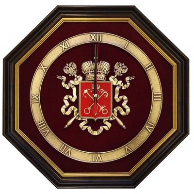 Настенные часы "Герб Санкт-Петербурга"